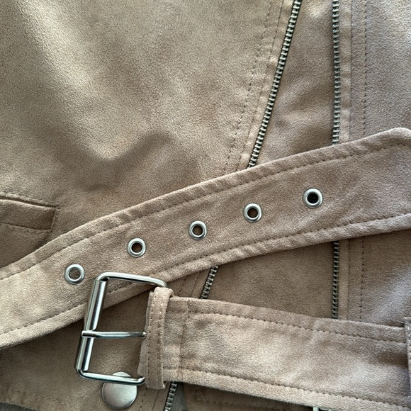 Faux suede moto jacket - Picture 6 of 10